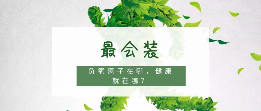 YDD·最会装 | 负氧离子在哪，健康就在哪？